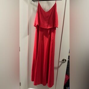 Felicity & Coco Hot Pink Strapless Maxi Dress